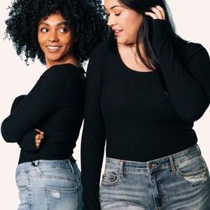 Ribbed Knit Cut-Out Bodysuit